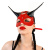 Кожаная маска Art of Sex - Lucifer Red&Black Кожаная маска Art of Sex - Lucifer Red&Black
