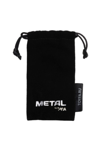 Metal By Toyfa - Золотистая анальная пробка с кристаллом, 9.5х3.5 см (прозрачный)