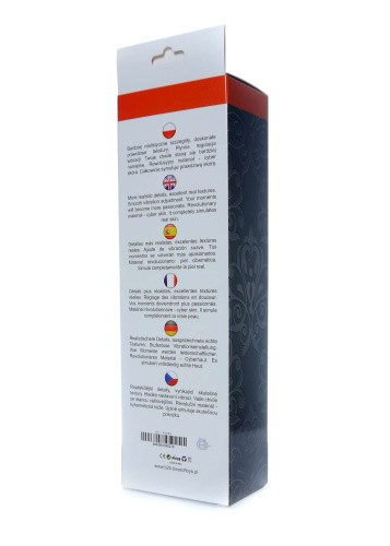 Boss - Real Skin - Вибратор, 22.5х4 см (чёрный)