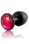 Dorcel Geisha Plug Ruby XL большая анальная пробка со смещенным центром тяжести и кристаллом, 11х4.5 см (красный)