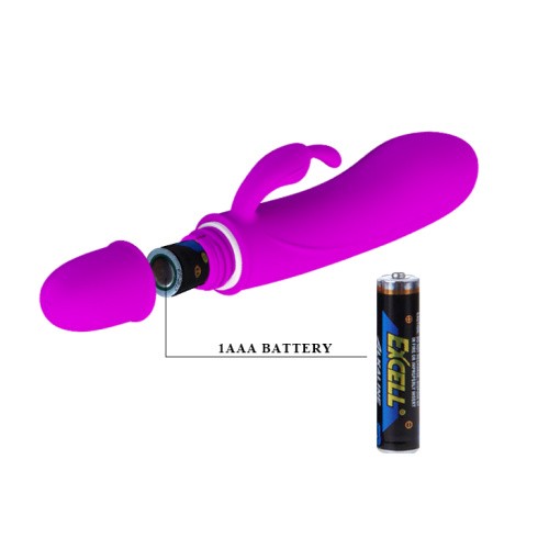 Pretty Love Caesar Vibrator - Маленький вибратор-кролик, 11.5х2.5 см (фиолетовый)
