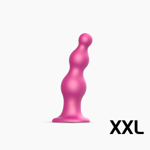 Анальная ёлочка насадка для страпона Strap-On-Me Dildo Plug Beads, 16,8х5,2 см размер XXL