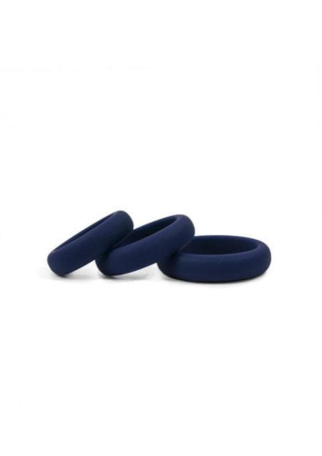 Эрекционные кольца Topco Hombre Xtra Stretch Silicone C-Bands 3-Pack (черный)