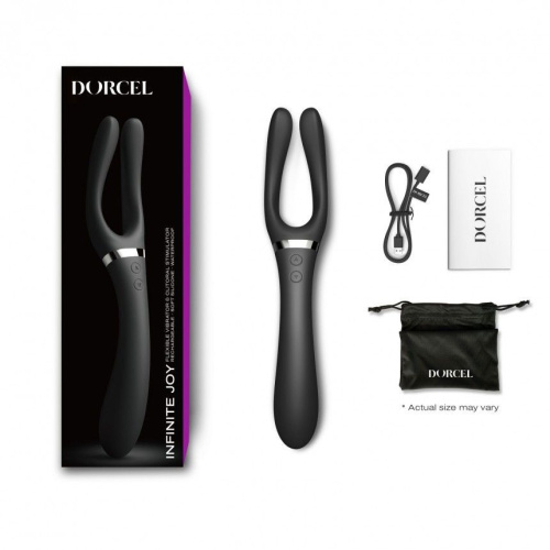 Dorcel Infinite Joy - Гнучкий універсальний вібратор, 13 см (чорний) - купити в Києві, Україні