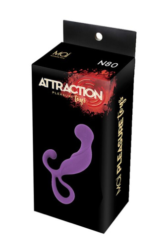 MAI Attraction Toys №80 массажер простаты, 13.4х3.2 см (фиолетовый)