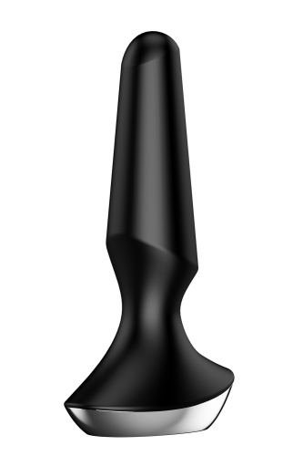Satisfyer Plug-ilicious 2 - Анальна смарт-пробка, 14х3 см, (чорна) - купити в Києві, Україні