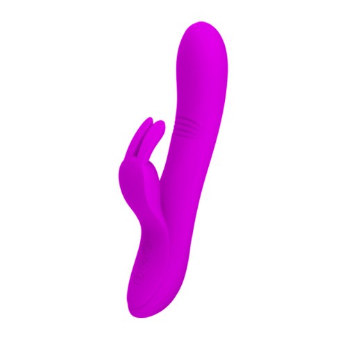 Pretty Love Dylan Vibrator Purple - вибратор кролик с функцией имитирующей стимуляцию пальчиком, 21х3.5 см (фиолетовый)