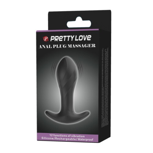 Pretty Love Anal Plug Vibrating Massager – Анальна пробка з вібрацією, 10.4х3.4 см - купити в Києві, Україні