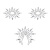 Petits Joujoux Gloria set of 3 Silver - пэстис из кристаллов, украшение на грудь и вульву, (серебристый) Petits Joujoux Gloria set of 3 Silver - пэстис из кристаллов, украшение на грудь и вульву, (серебристый)