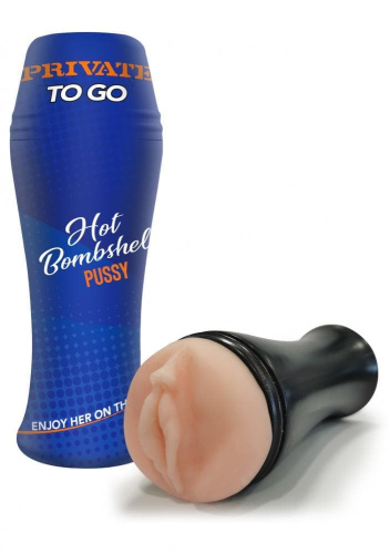 Private Hot Bombshell To Go компактный мастурбатор-вагина, 21х7,5 см (телесный)