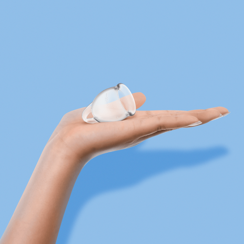 Satisfyer Feel Confident Menstrual Cup - Менструальные чаши, 15 и 20 мл (прозрачные)