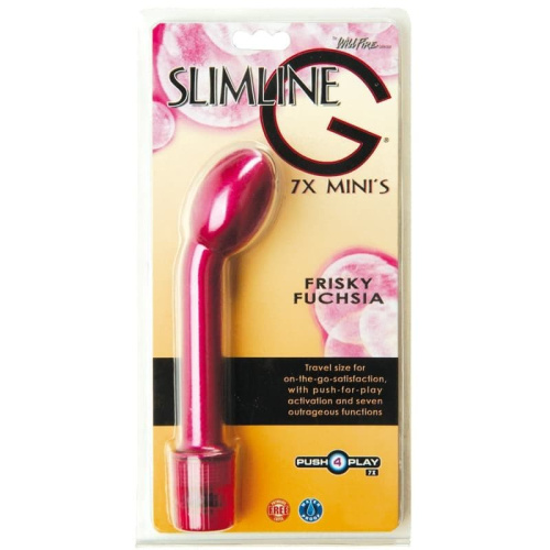 Topco Sales Wildfire Slimline G 7X Minis - Вибратор, 17х3,5 см (фуксия)