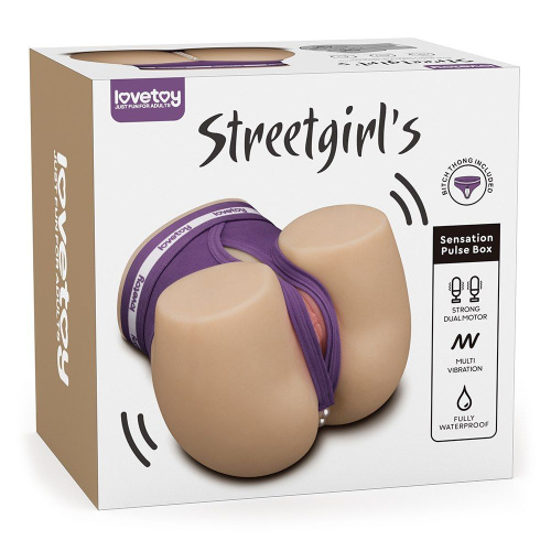 Мастурбатор с вибрацией LoveToy Streetgirl's 01 Dual Motor Sensation Pulse