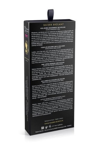 Plaisirs Secrets Stimulating Oral Gloss Baiser Brulant стимулирующий блеск для губ, 7 мл
