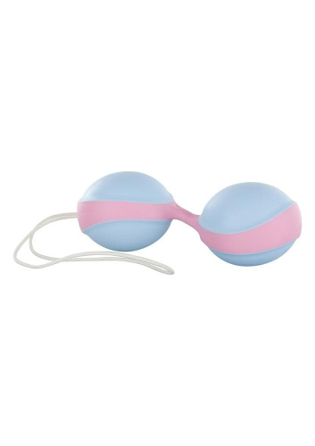 Вагинальные шарики Amor Gym Balls Duo  (голубые с розовым)