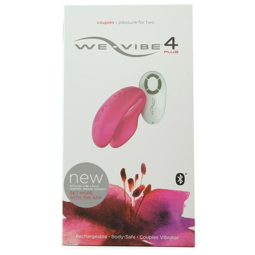 We-Vibe 4 Plus - Вибратор для двоих, 7х3 см (розовый)
