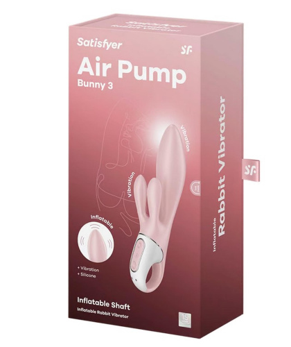 Вібратор-кролик Satisfyer Air Pump Bunny 3 - купити в Києві, Україні