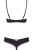 Obsessive 819-Set-1 - Эротический комплект с бантиками, L/XL (чёрный)