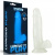 9.5'' Sliding Skin Dual Layer Dong - Whole Testicle - Фаллоимитатор светящийся в темноте, 19 см (прозрачный)