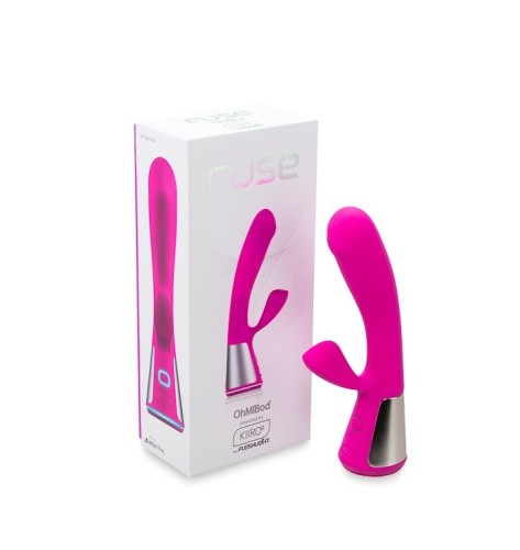 Ohmibod Fuse for Kiiroo - Интерактивный вибратор-кролик, 18х3.4 см (розовый)