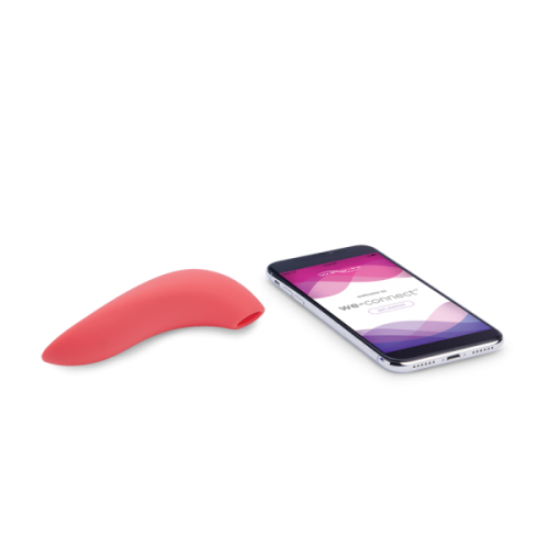 We-Vibe Melt + Лубрикант 50 мл - Вакуумний стимулятор для клітора з керуванням через додаток на смартфоні, 12.6х2.4 см (помаранчевий) - купити в Києві, Україні