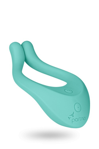 Satisfyer Endless Love (ex. Partner Multifun 1) - многофункциональный вибратор для пар, 13х6,5х3,5 см (бирюзовый)