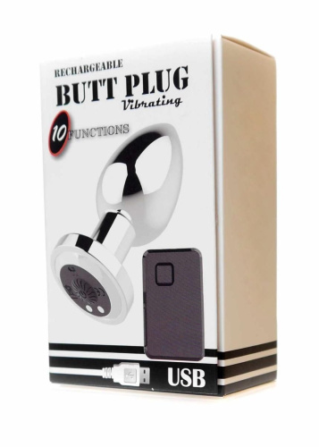Анальная пробка с вибрацией B - Series Rechargeable Butt Plug Vibrator, М