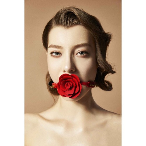 Zalo - Rose Ball Gag - Розкішний кляп у вигляді троянди - купити в Києві, Україні