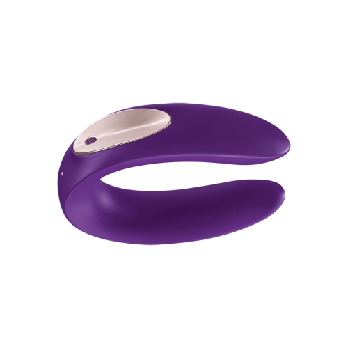 Satisfyer Double Plus (ex Partner Plus) - Вибратор для пар, 9х2.3 см (фиолетовый)