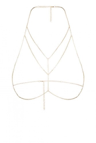 Julimex Bijoux Misty - декоративная цепочка на тело, (золотистый)