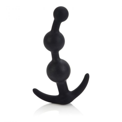 CalExotics Booty Call Booty Beads - анальная елочка, 12х3.25 см (черный)