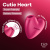 Вакуумный стимулятор-сердце с вибрацией Satisfyer Cutie Heart Battery Series Вакуумный стимулятор-сердце с вибрацией Satisfyer Cutie Heart Battery Series