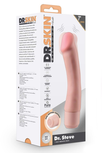 Реалистичный вибратор Blush Dr.Skin Dr.Steve, 19,7 см