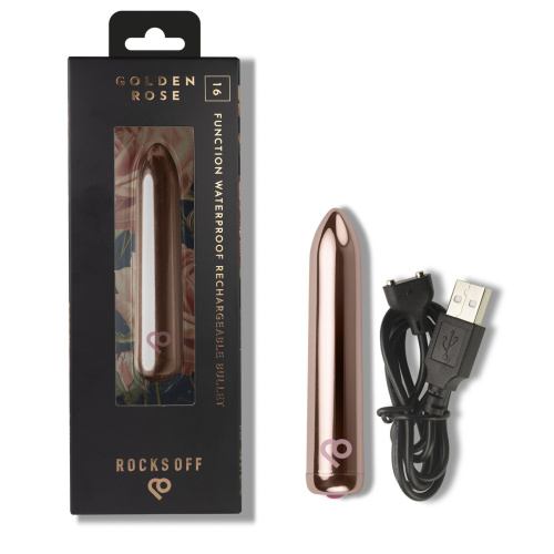 Вибропуля Rocks Off Bullet Golden Rose 
