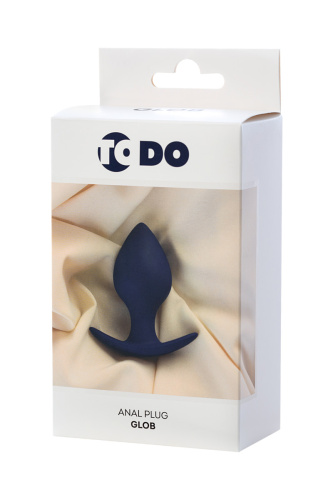 ToDo By Toyfa Glob - Анальная пробка со смещенным центром тяжести, 8х4 см (фиолетовая)