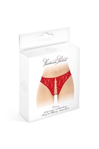 Трусики с открытым доступом Fashion Secret Victoria, S-L красные