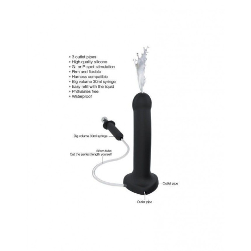 Кончающий фаллоимитатор Strap-On-Me Squirting Cum Dildo L, 19,6 см