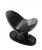 Master Series Mini Ass Anchor Dilating Anal Plug - анальная пробка с раскытыми кончиками, 7х7,7 см (чёрный)
