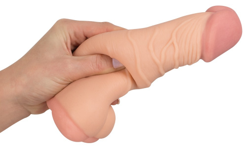 Насадка мастурбатор Nature Skin 2 in 1 Extension + Masturbator, удлиняет +8 см