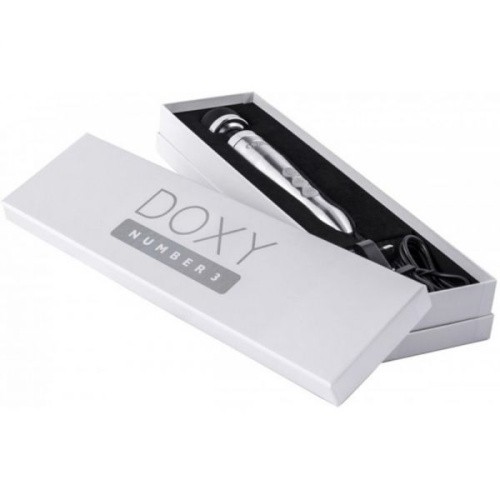 Doxy Number 3 Silver очень мощный вибратор микрофон в металлическом корпусе, 28х4.5 см (серебристый)