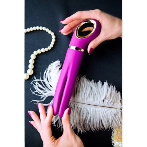 Gvibe 2 - Анатомический вибромассажер, 24х3.5 см (голубой)