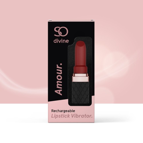 So Divine  Amour мини вибратор в форме помады, 8.6 см
