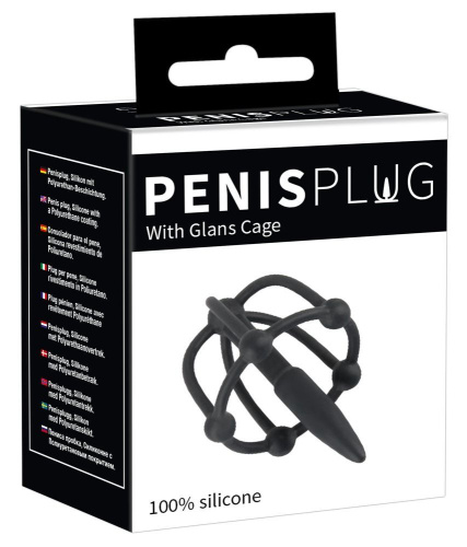 Стимулятор уретри Penis Plug with Glans Cage - купити в Україні | Секс шоп SEX-SHOP.ua
