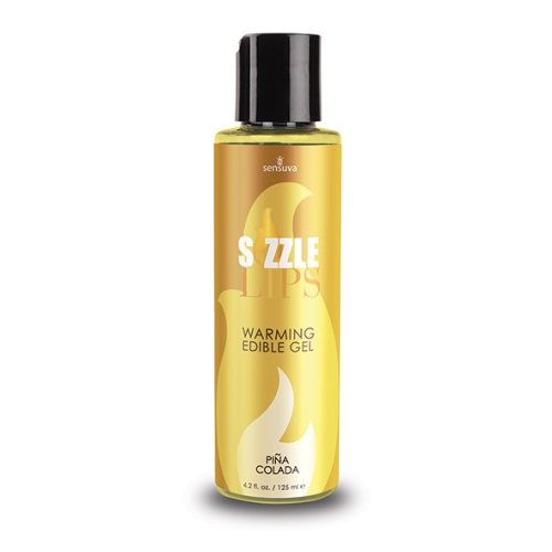 Sensuva Sizzle Lips Pina Colada - Їстівний зігріваючий масажний гель, 125 мл - купити в Києві, Україні