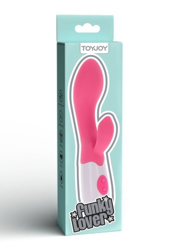 Toy Joy Funky Lover Vibe - Вибратор, 19х3 см (розовый)