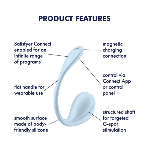 Виброяйцо Satisfyer Smooth Petal Connect App