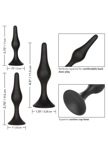 California Exotic Novelties Silicone Anal Starter Kit - Набор анальных пробок