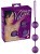 Velvet Balls Triple - Вагінальні кульки, 3,5 см (фіолетовий) - купити в Києві, Україні Velvet Balls Triple - Вагінальні кульки, 3,5 см (фіолетовий) - купити в Києві, Україні