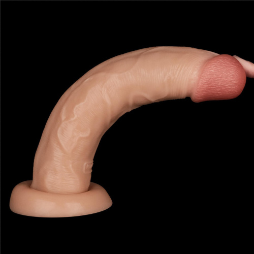 Реалистичный вибратор LoveToy Vibrating Power Basics Cock, 26,2 см