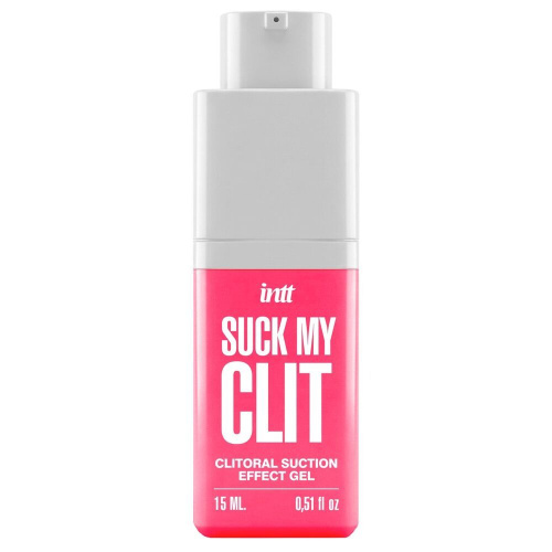 Смоктайзер (гель с эффектом посасывания) для клитора Intt Suck My Clit Wild Strawberry, 15 мл клубника, 